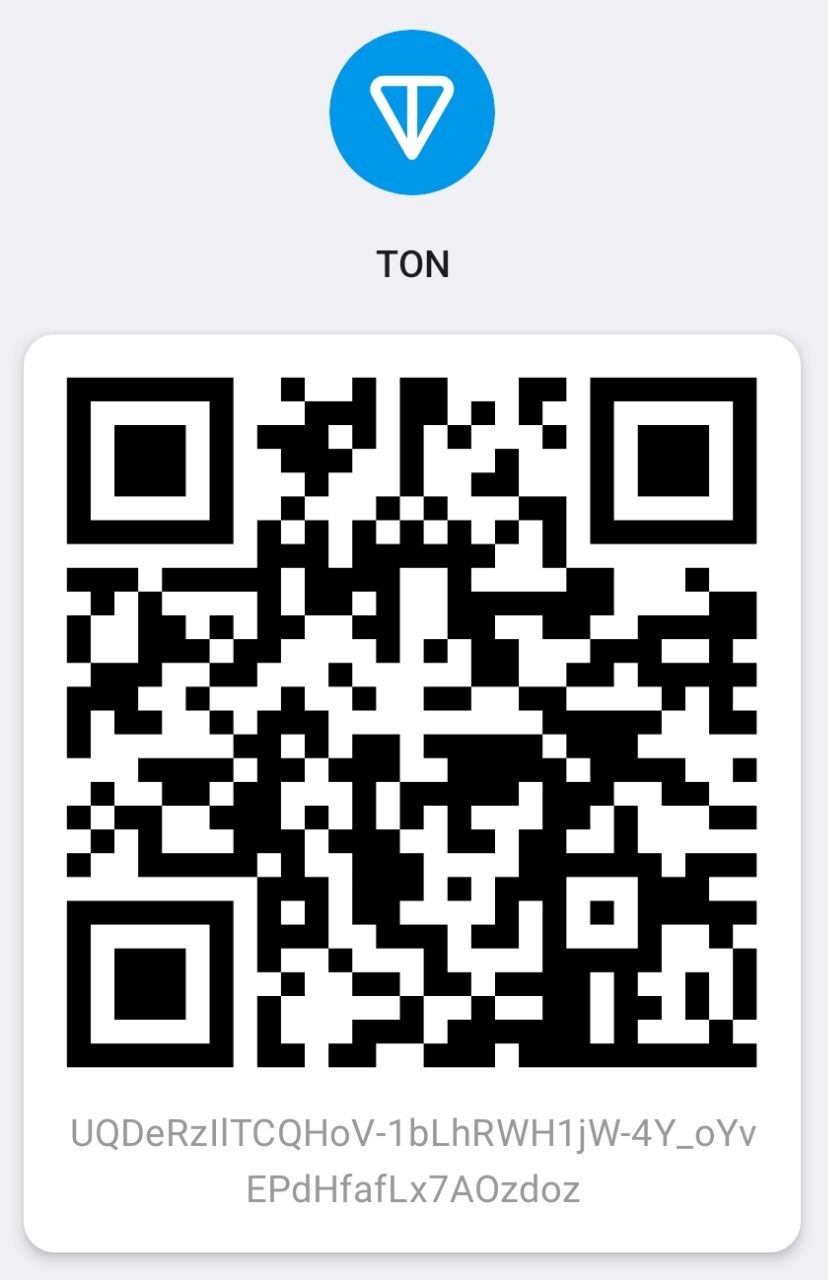 QR code for TON (The Open Network) wallet